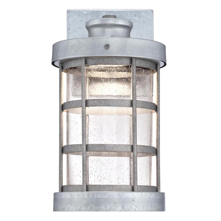 Westinghouse Fixture Wall Outdoor LED 13W Barkley Galvanize Stl Cage Clear Seeded Glass 6347800